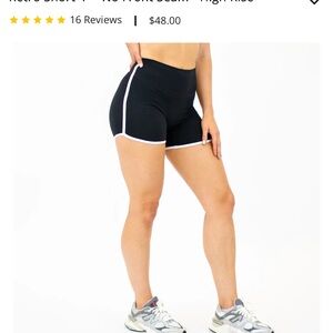 Fleo Black Retro Shorts